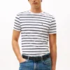 Extra Slim Stripe Stretch-Baumwoll-T-Shirt
