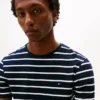 Extra Slim Stripe Stretch-Baumwoll-T-Shirt