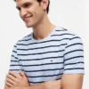 Extra Slim Stripe Stretch-Baumwoll-T-Shirt