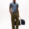 Extra Slim Stripe Stretch-Baumwoll-T-Shirt