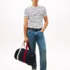 Extra Slim Stripe Stretch-Baumwoll-T-Shirt
