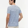 Extra Slim Stripe Stretch-Baumwoll-T-Shirt