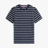Extra Slim Stripe Stretch-Baumwoll-T-Shirt