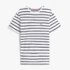 Extra Slim Stripe Stretch-Baumwoll-T-Shirt