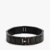 Flachglied-Armband mit Streifenakzent Flachglied-Armband mit Streifenakzent