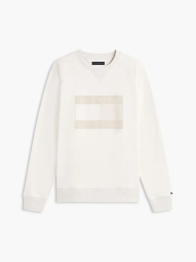 Flag-Logo-Sweatshirt mit gebürsteter Innenseite und Raglanärmeln Flag-Logo-Sweatshirt mit gebürsteter Innenseite und Raglanärmeln