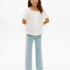 Flare-Jeans für Kinder mit aufgesetzten Taschen