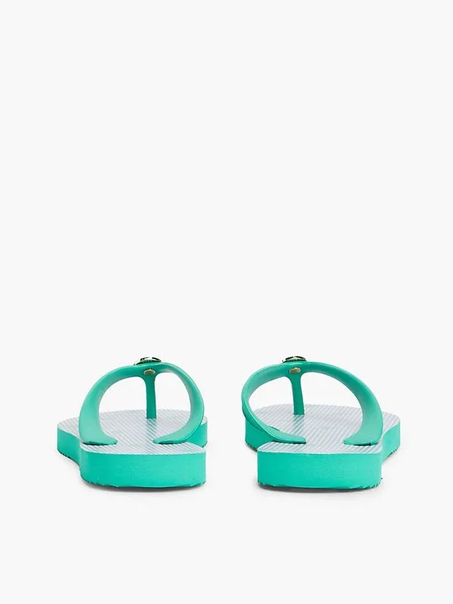 Flip-Flops mit Metallbeschlägen und Monogramm-Print Flip-Flops mit Metallbeschlägen und Monogramm-Print