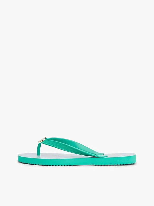 Flip-Flops mit Metallbeschlägen und Monogramm-Print Flip-Flops mit Metallbeschlägen und Monogramm-Print