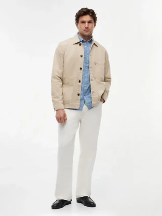 Garment-Dyed Denim Chore Jacket