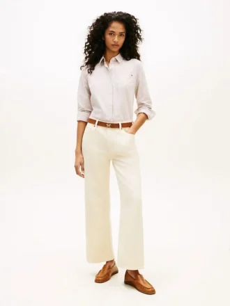 Garment-Dyed High-Rise Wide Leg Jeans Garment-Dyed High-Rise Wide Leg Jeans