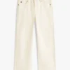 Garment-Dyed High-Rise Wide Leg Jeans