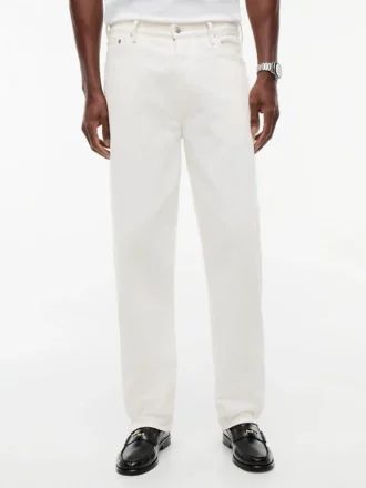 Garment-Dyed Loose Fit Jeans