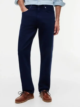 Garment-Dyed Regular Straight Jeans