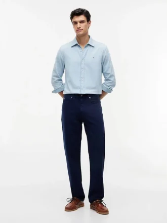 Garment-Dyed Regular Straight Jeans