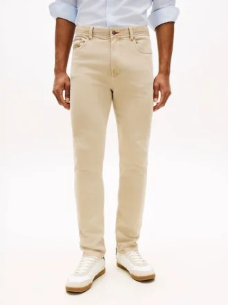 Garment-Dyed Slim Jeans