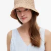 Gehäkelter Raffia-Bucket-Hut