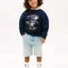 Gerade geschnittene Jeansshorts für Kinder Gerade geschnittene Jeansshorts für Kinder