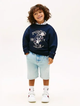 Gerade geschnittene Jeansshorts für Kinder Gerade geschnittene Jeansshorts für Kinder