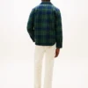 Gesteppte Hemdjacke aus Wollmischung mit Karomuster Gesteppte Hemdjacke aus Wollmischung mit Karomuster