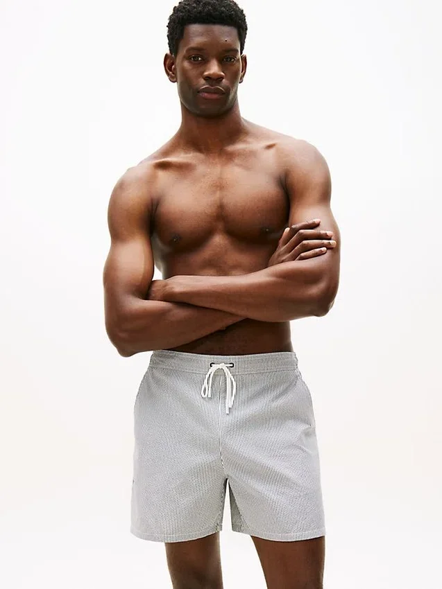 Gestreifte 7″-Badehose Gestreifte 7″-Badehose