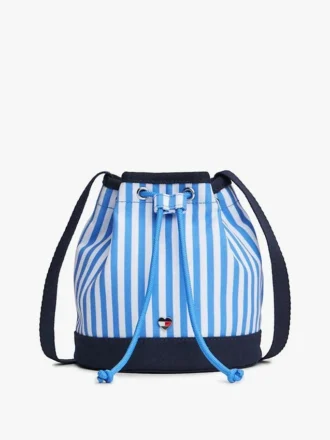 Gestreifte Canvas-Beuteltasche für Kinder