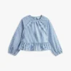 Gestreifte Popeline-Bluse für Kinder
