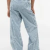 Gestreifte Pull-On-Jeans mit weitem Bein für Kinder