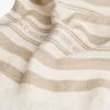 Gestreifter Schal aus Baumwoll-Leinen-Mischung Gestreifter Schal aus Baumwoll-Leinen-Mischung