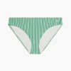 Gestreifter Seersucker-Bikini-Unterteil