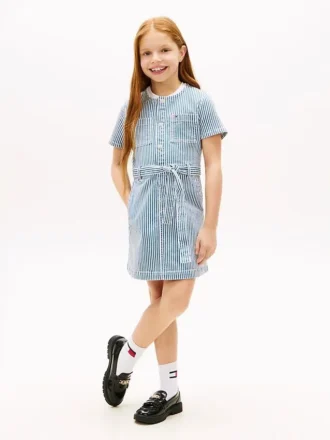 Gestreiftes Jeanskleid für Kinder Gestreiftes Jeanskleid für Kinder