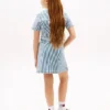 Gestreiftes Jeanskleid für Kinder