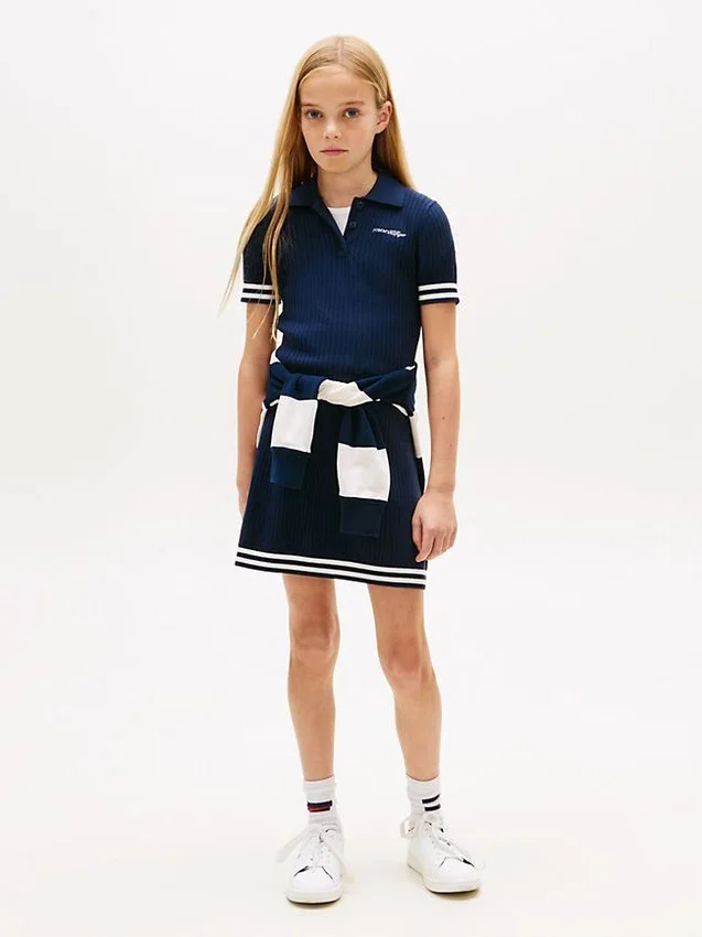 Gestreiftes Polo-Kleid für Kinder Gestreiftes Polo-Kleid für Kinder