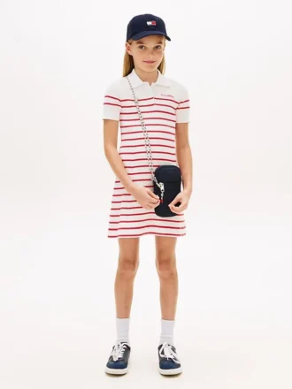 Gestreiftes Polo-Kleid für Kinder