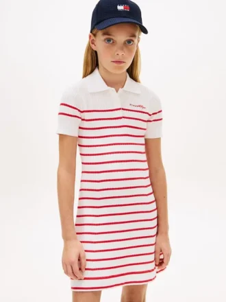 Gestreiftes Polo-Kleid für Kinder
