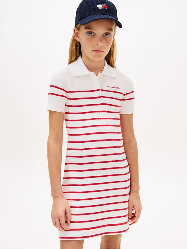 Gestreiftes Polo-Kleid für Kinder Gestreiftes Polo-Kleid für Kinder