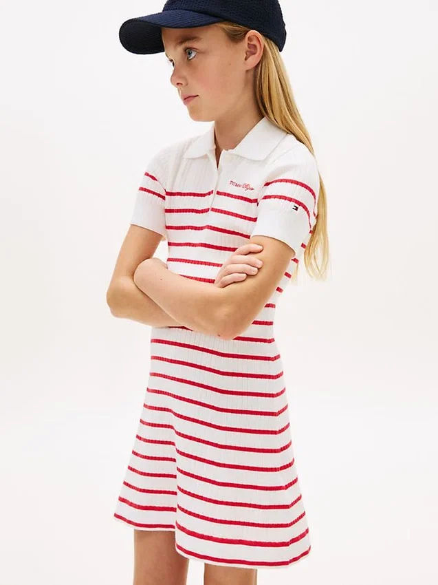 Gestreiftes Polo-Kleid für Kinder Gestreiftes Polo-Kleid für Kinder