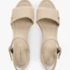 Gewebte Espadrille-Sandale mit Keilabsatz