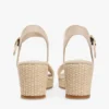 Gewebte Espadrille-Sandale mit Keilabsatz