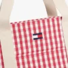 Gingham-Canvas-Tragetasche Gingham-Canvas-Tragetasche