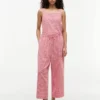 Gingham-Hose aus Leinenmischung Gingham-Hose aus Leinenmischung