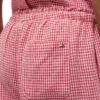 Gingham-Hose aus Leinenmischung Gingham-Hose aus Leinenmischung