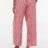 Gingham-Hose aus Leinenmischung Gingham-Hose aus Leinenmischung