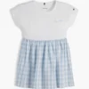 Gingham-Seersucker-Kombikleid für Kinder