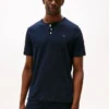 Henley-Schlafhemd aus Jersey-Wildleder Henley-Schlafhemd aus Jersey-Wildleder