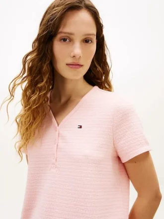 Henley-T-Shirt & Shorts-Schlafanzug Henley-T-Shirt & Shorts-Schlafanzug