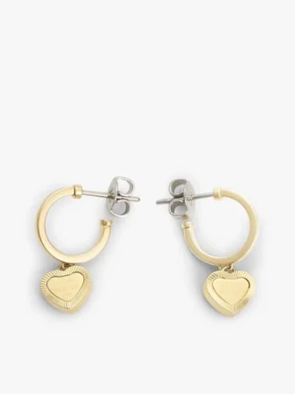 Herz-Charm-Creolen Herz-Charm-Creolen