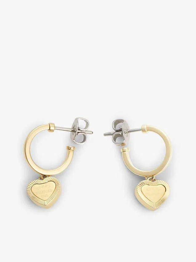Herz-Charm-Creolen Herz-Charm-Creolen