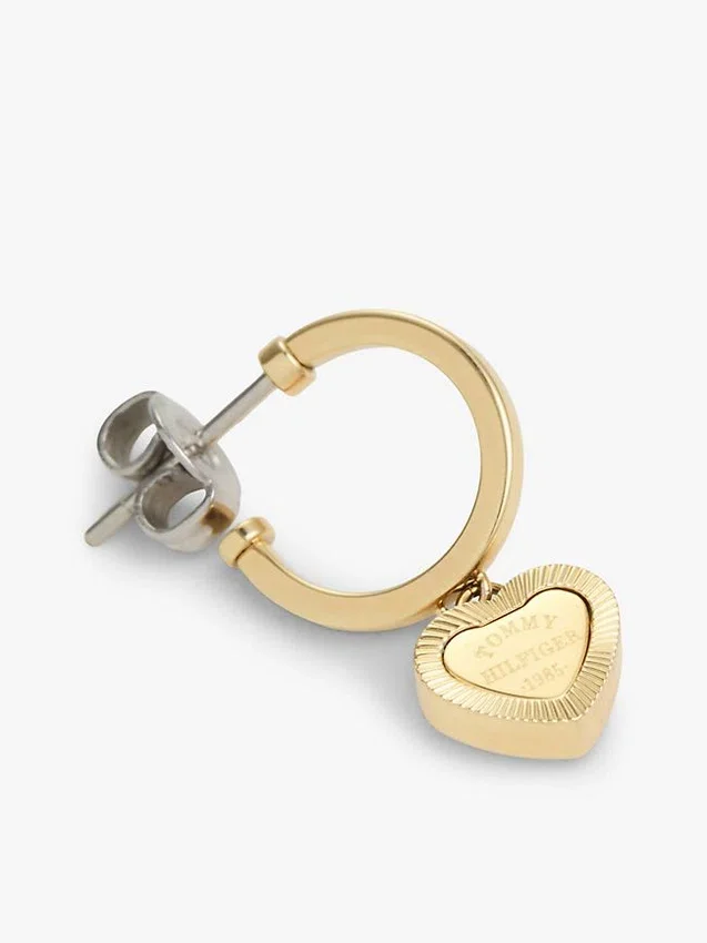 Herz-Charm-Creolen Herz-Charm-Creolen