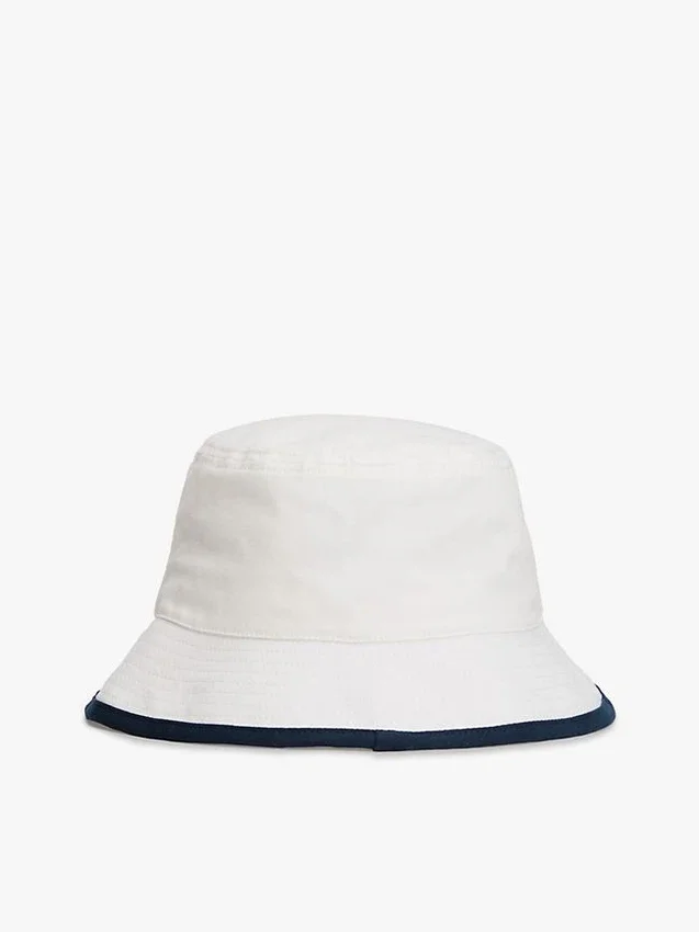 Hilfiger Logo Bucket Hat aus gebürstetem Stoff Hilfiger Logo Bucket Hat aus gebürstetem Stoff